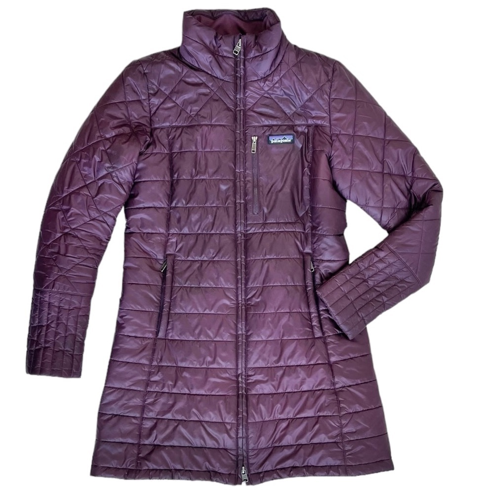 Patagonia Dark Purple / Burgundy Women's Radalie Parka Long Puffer Jacket